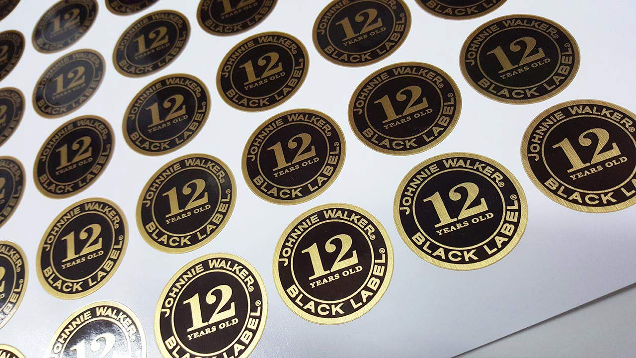 1 Express Sticker Printing in Singapore, Gold Foil PVC