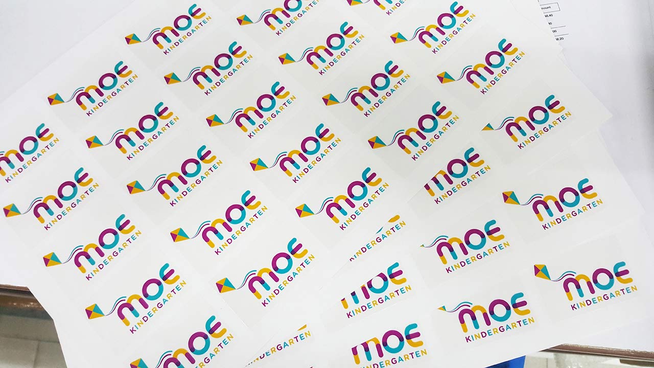 PVC (Transparent) Stickers, event stickers for MOE Kindergarten