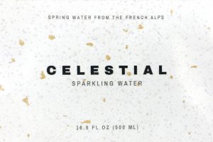Gold Speckle White Paper Sticker Material, Celestial Sparkling Water