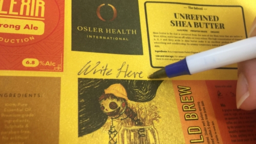 Sand Gold Paper Sticker Material, writable, Uncut Sticker Sheets