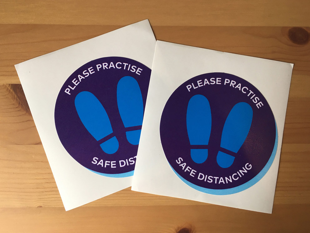 Round Shape Stickers, Floor Sticker Material, Individual-cut