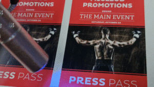 Press Pass Under UV Light, Invisible Red Security Printing