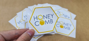 Hexagon Shape Stickers, Synthetic Sticker Material