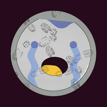 LOGO floor pvc sticker printing in Singapore