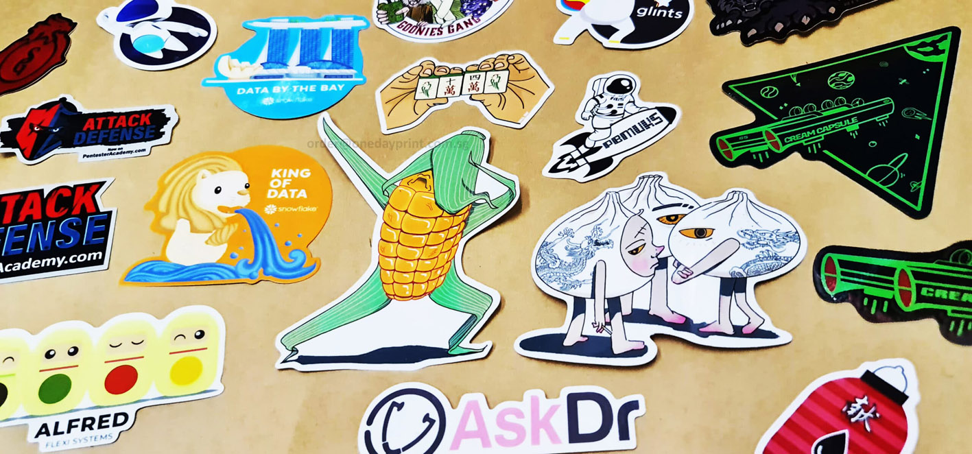 Custom-shape Stickers, Various Sticker Materials, Die-cut