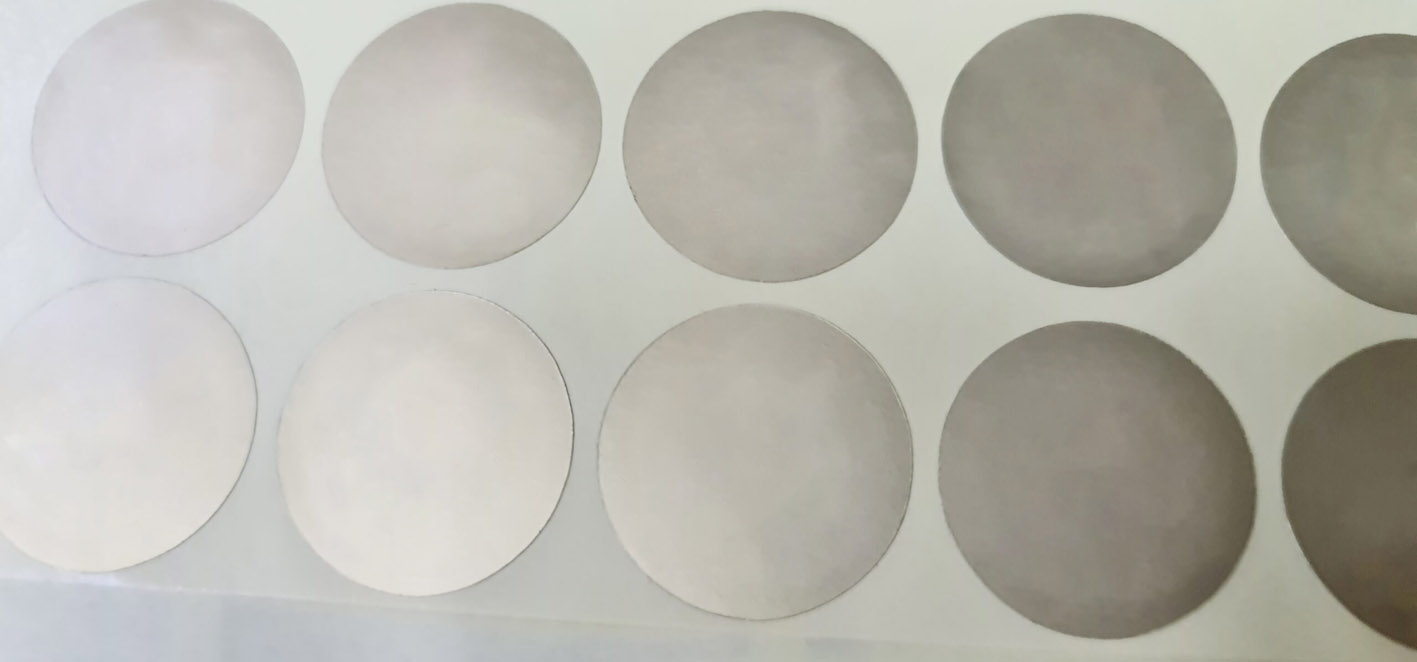 Round Stickers, Gold Paper Sticker Material, without any printing, Kiss-cut on sheet