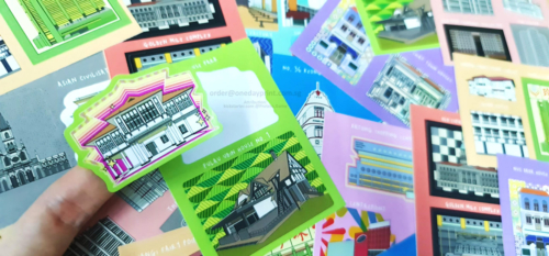 Custom Sticker Sets, Mirrorkote Sticker Material, PROTECC - A Card Game on Kickstarter.com, created by a team of 5 students from Singapore University of Technology and Design, Master of Architecture (M. Arch).