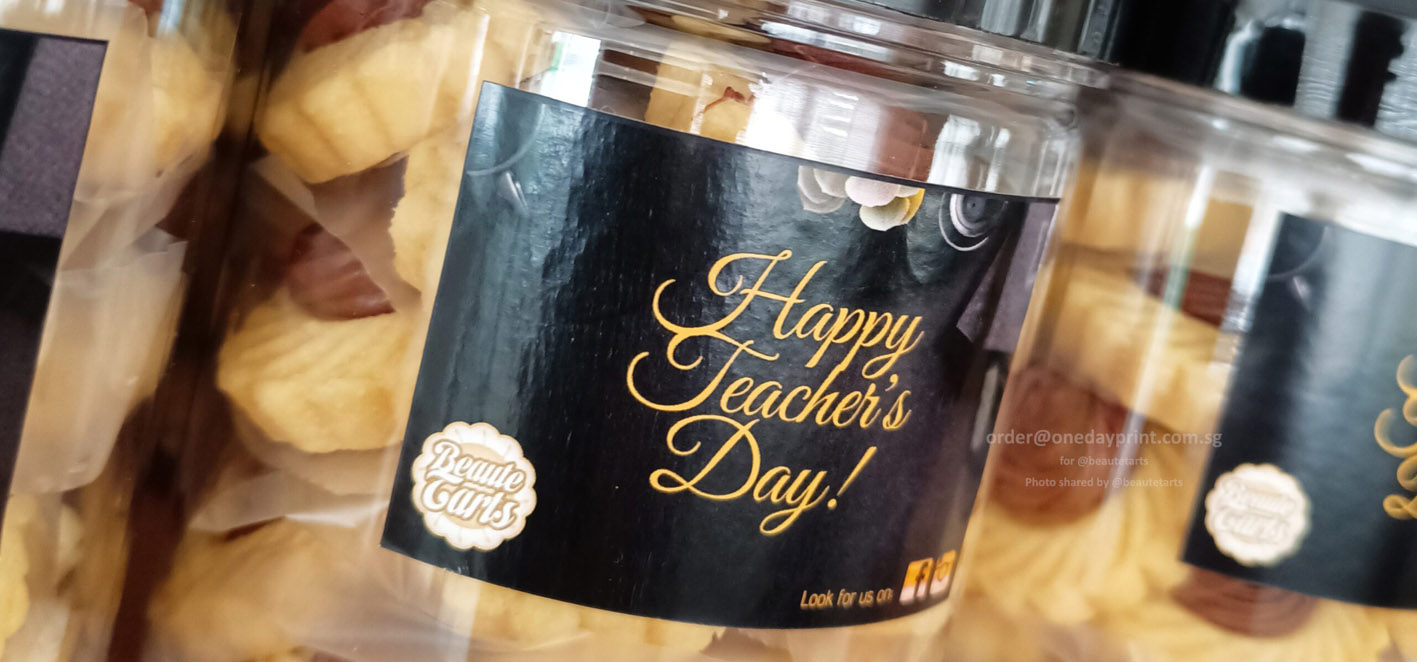 Rectangle Shape Stickers, Mirrorkote Sticker Material, Cookies & Tarts Bottle Sticker Labels for @beautetarts. Photo shared by @beautetarts.