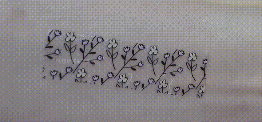 Rectangle shape Stickers, Temporary Tattoo Material, White Ink Printing, DIY-Cut