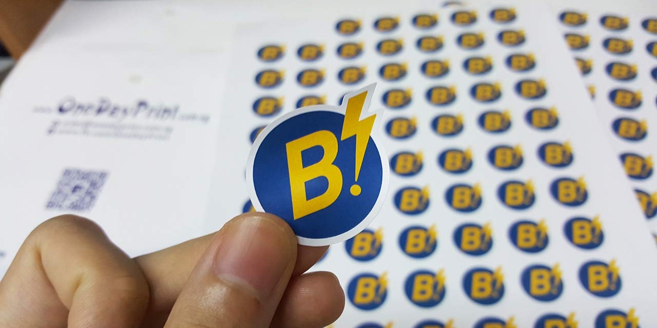 Synthetic stickers, custom-shape for event